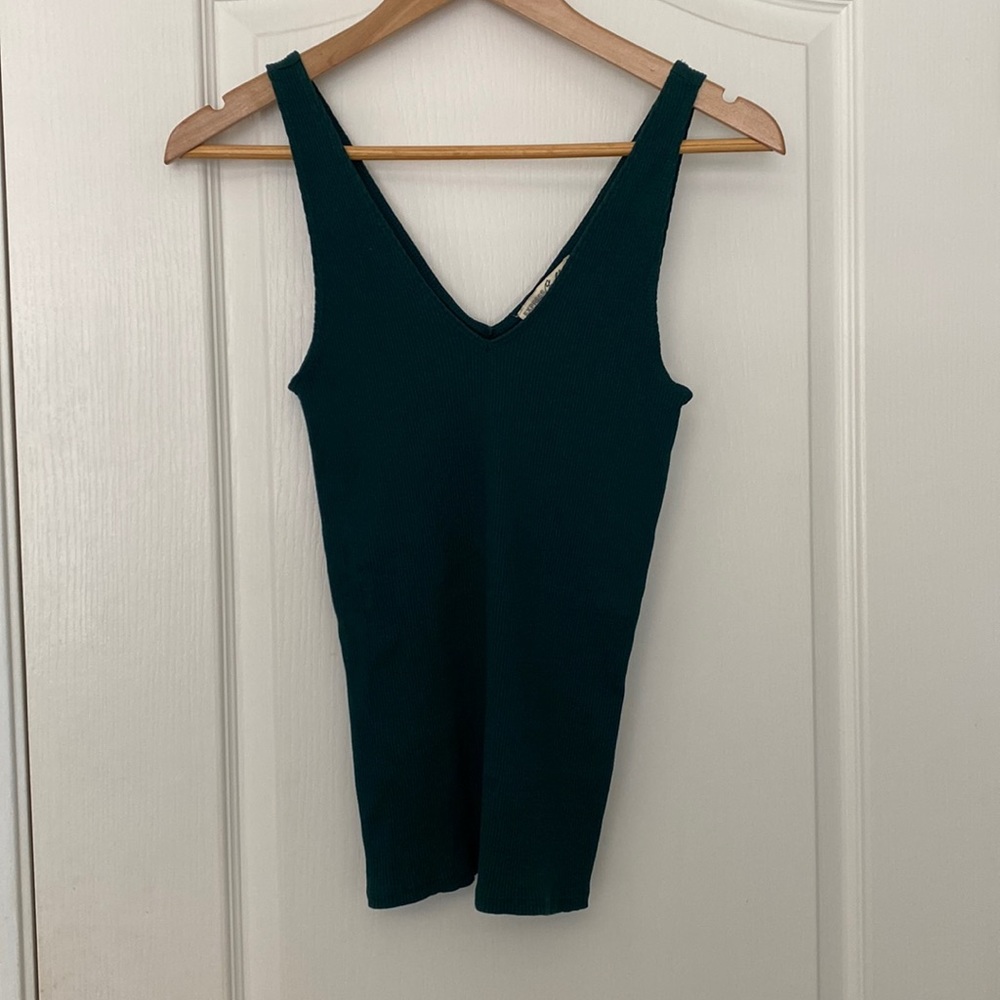 Express green tank top